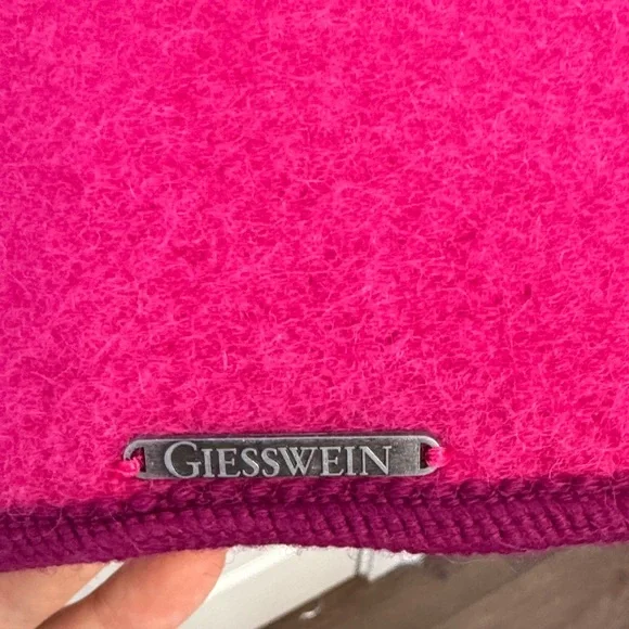Vintage Giesswein Austrian Wool Jacket Pink Boiled Wool Made in Austria S/M - Picture 7 of 14